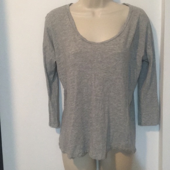 J Crew dolman 3/4 sleeve heathered t-shirt - Picture 3 of 5